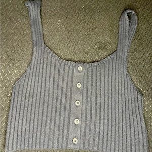 Black small crop top